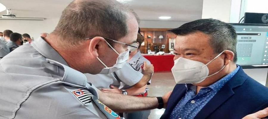 DR. ANTÔNIO TOSHIMITSU, MÉDICO COORDENADOR DO SAMU RECEBE MEDALHA DR. ANTÔNIO TOSHIMITSU, MÉDICO COORDENADOR DO SAMU RECEBE MEDALHA