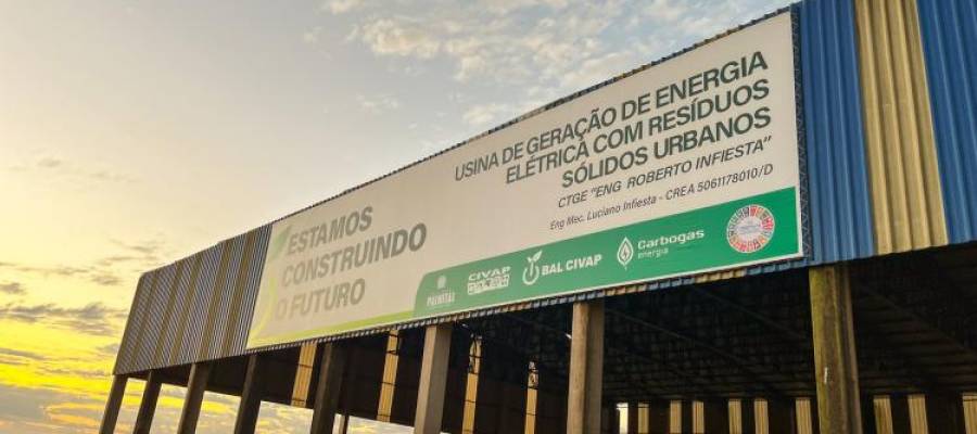 Usina de Geração de Energia com RSU começa a ganhar forma Usina de Geração de Energia com RSU começa a ganhar forma