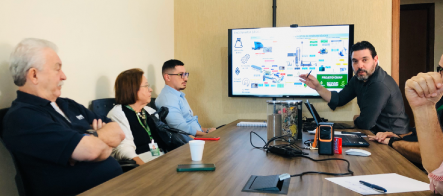 Reunião acompanha instalação da Usina de Geração de Energia com RSU em Palmital-SP Reunião acompanha instalação da Usina de Geração de Energia com RSU em Palmital-SP