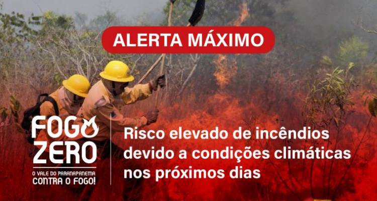ALERTA MÁXIMO: Risco elevado de incêndios devido a condições climáticas nos próximos dias ALERTA MÁXIMO: Risco elevado de incêndios devido a condições climáticas nos próximos dias