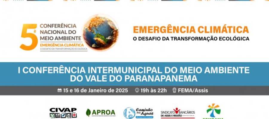 CIVAP convida para 1ª Conferência Intermunicipal de Meio Ambiente do Vale do Paranapanema (I CIMAVAP) CIVAP convida para 1ª Conferência Intermunicipal de Meio Ambiente do Vale do Paranapanema (I CIMAVAP)