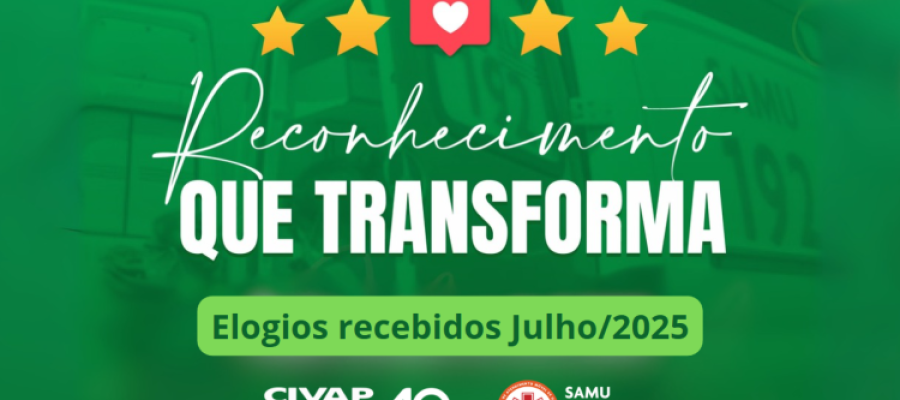 CIVAP enaltece colaboradores elogiados no mês de julho de 2025 CIVAP enaltece colaboradores elogiados no mês de julho de 2025