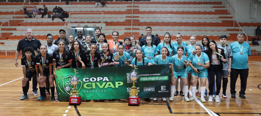 Ourinhos conquista o título da Copa CIVAP de Futsal Feminino 2026 Ourinhos conquista o título da Copa CIVAP de Futsal Feminino 2026